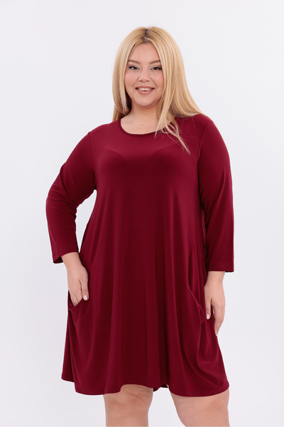 HELVEYS Stretch Fabric Sandy Fabric Pocket Modern Cut Above Knee Long Sleeve ...