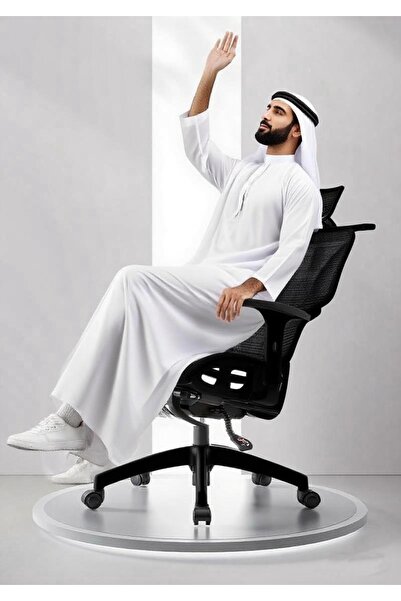 mumtaz sa كرسي كمبيوتر مريح، كرسي مكتب مريح مع ارتفاع قابل للتعديل ودعم للظهر