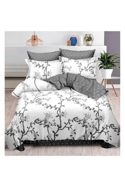 MHR Double bed linen set, 2 persons, Finet, 6 pieces, Multicolor, H34