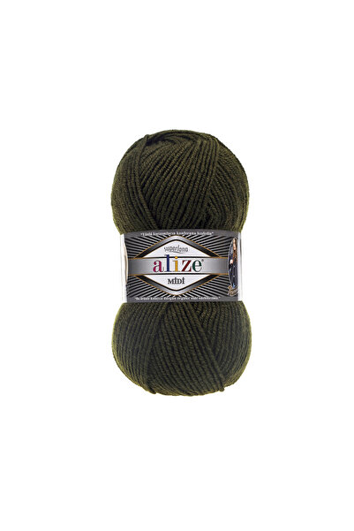 Alize Süperlana Midi Yünlü El Örgü İpi - 100gr |241 - Koyu Orman|