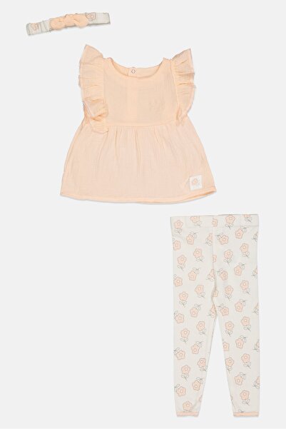 Lily & Jack Toddlers Girl 3 Pieces Top And Bottom With Headband, Multicolor