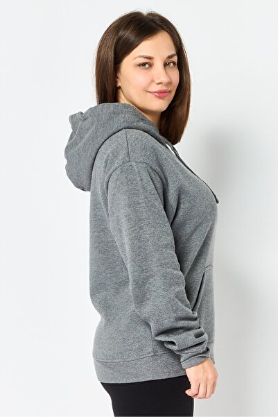 Hurley Women Sportswear Fit Long Sleeve Outdoor Hoodies, Grey