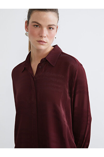 LC Waikiki Patterned Oversize Women's Shirt