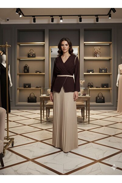 FASHIONAPPROACH فستان لف كسرات