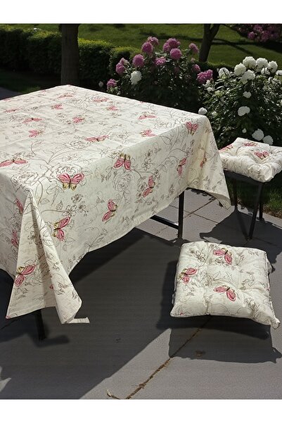 bt pasifik piknik, mutfak, şeffaf çantalı masa örtülü minder seti