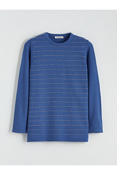 LC Waikiki Sparkling Choices from Shining Store | Crew Neck Striped Women's Knitwear Sweater