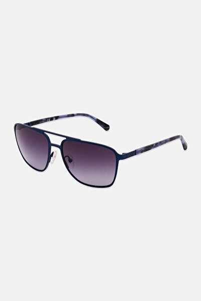 Guess Men GU0021091W60 Aviator Sunglasses, Blue