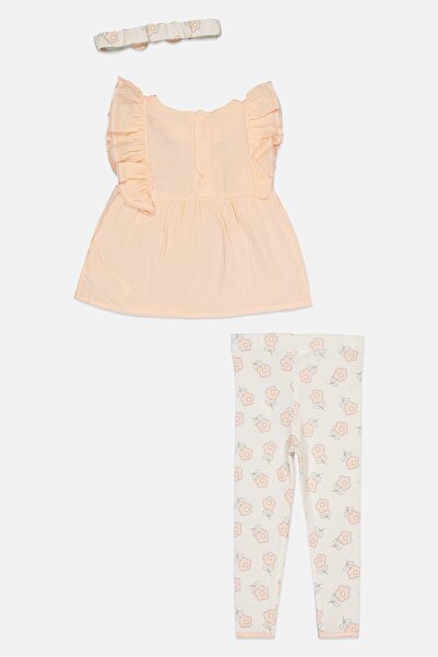 Lily & Jack Toddlers Girl 3 Pieces Top And Bottom With Headband, Multicolor