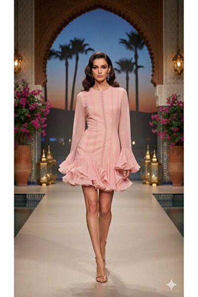 FASHIONAPPROACH فستان قصير طبقات