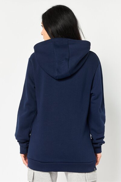 hummel Women Sportswear Fit Long Sleeve Outdoor Hoodie, Navy