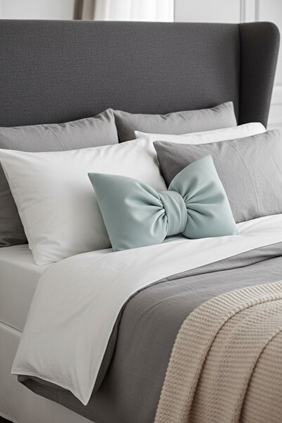 canbow Bowknot Appearance Throw Pillow Decorative Fabric Pillow with Inner Filling Bowknot Throw Pillow