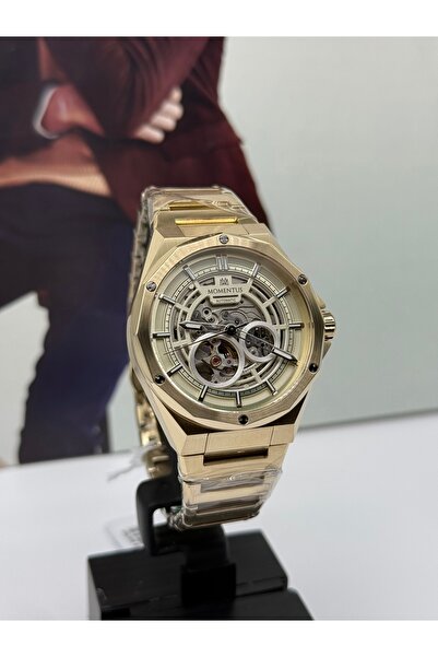 Momentus GOLD AUTOMATIC MEN'S WRISTWATCH 5 ATM WATERPROOF