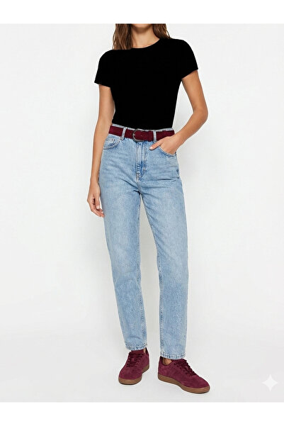 GoDeri 100% Genuine Leather, 4 cm Burgundy Suede Women's Belt with Nickel Buckle; Jeans, Sports Belt=Suede.70.Burgundysü