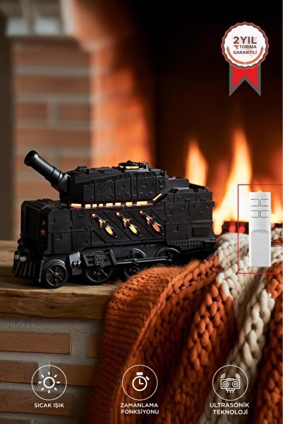 Torima Hava Nemlendiricisi Led Işıklı Aroma Difüzör Tank Tasarım Ultrasonik 300 ML H20 Siyah