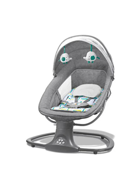 SokShop Baby Swing, 3-in-1 Electric Rocker with Mosquito Net, Detachable Pillow, Toys, USB, B