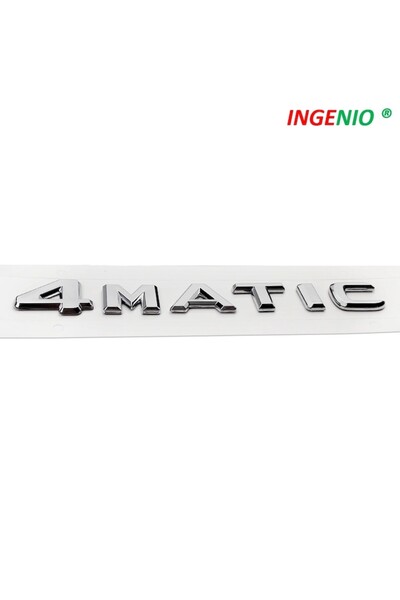 INGENIO 4Matic ABS Emblem Silver Gloss Compatible with Mercedes (INGENIO)