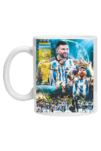 CRD PRINT Personalized mug inscribed with text 'Messi - Argentina', CRD PRINT, 330ml, white