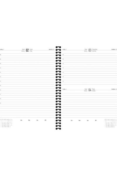 KESKİN COLOR 2026 - 17X24 Spiral Daily Agenda - Red