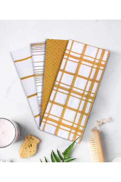 rotop Set of 4 kitchen towels 30 X 55 CM / 360 GSM JAQARD