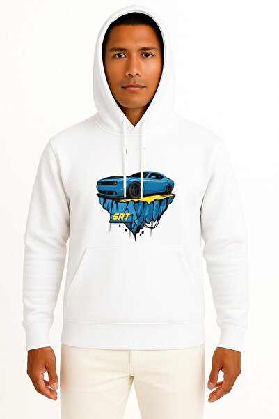 Bahriyeli Collection بغطاء رأس دودج إس آر تي جست مطبوع سويت شيرت للجنسين