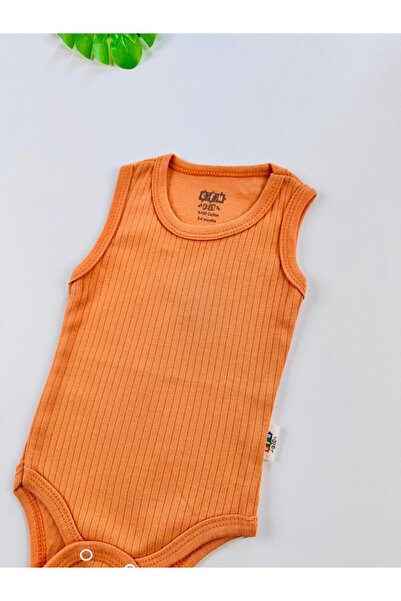 EFU BABY 100% Cotton Corded Fabric Straps Baby Undershirt Bodysuit