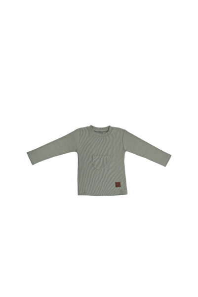 Baby Pars Ribbed Knit Children's Set with 2-Piece Front Pocket