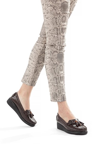 ARTI ARTI AYAKKABI Artı-Artı001-7475-501-Psk Genuine Leather Casual Orthopedic Women's Laceless Brown Roc Shoes