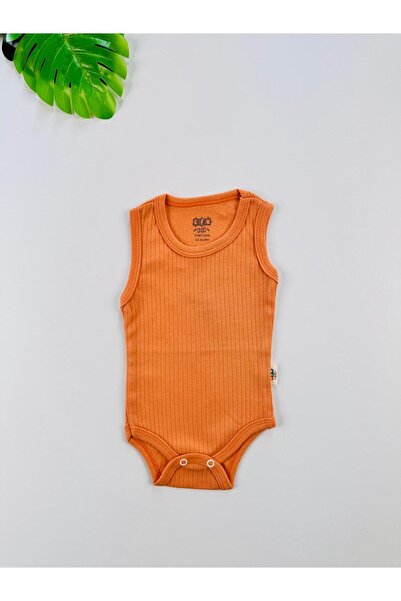 EFU BABY 100% Cotton Corded Fabric Straps Baby Undershirt Bodysuit