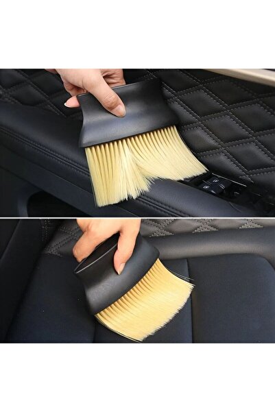 Go İthalat Car Interior Detailing Dust Cleaning Brush with Soft Bristles and Ergonomic Handle (5273)