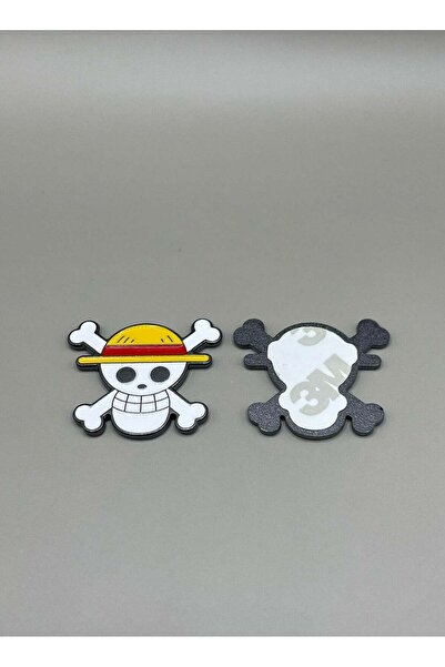 no markte ملصق معدني لشعار طاقم قبعة القش من ون بيس