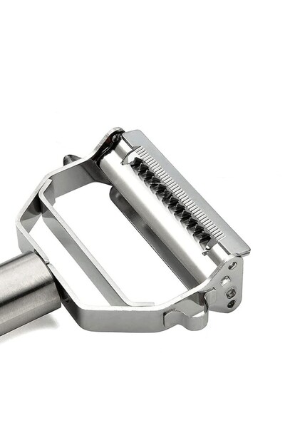 Sunmostar Vegetable Peeler, Stainless Steel, 17.5 x 8.2 cm, Silver