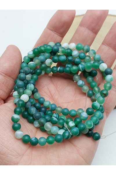 Yasamtohumu Piatra de agat Mat Dizi 6mm – Potrivită pentru realizarea de biju...