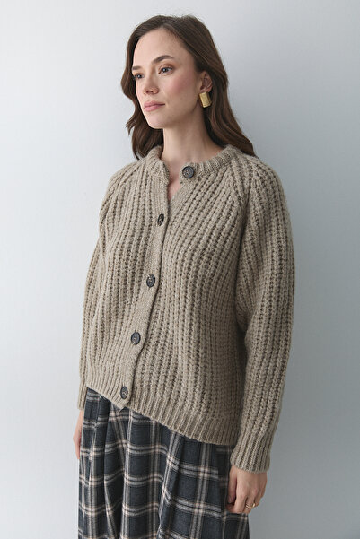 Laluvia Mink 5 Button Cardigan - 251061