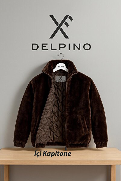 Delpino Unisex Women Men Lover Plush Half Oversized Coat Jacket