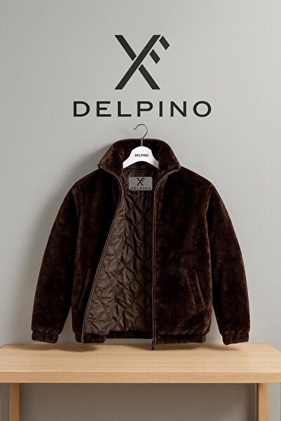 Delpino Unisex Women Men Lover Plush Half Oversized Coat Jacket