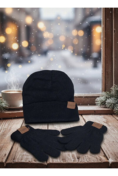 alka Fashion Detailed Beanie & Glove Set