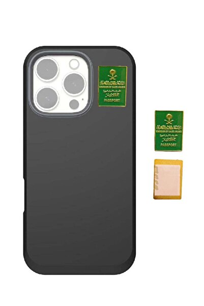 no markte ملصق معدني على شكل جواز سفر سعودي للجوال أو أي سطح أملس