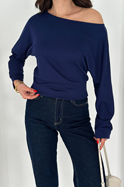 Noa Noa Women's Off-Shoulder Long Sleeve Blouse – Wine Mood