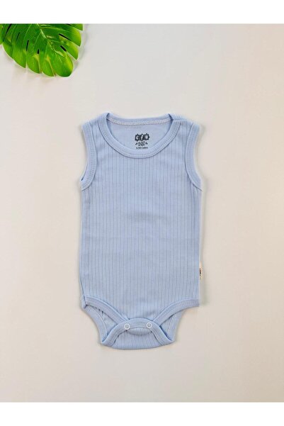 EFU BABY 100% Cotton Corded Fabric Straps Baby Undershirt Bodysuit