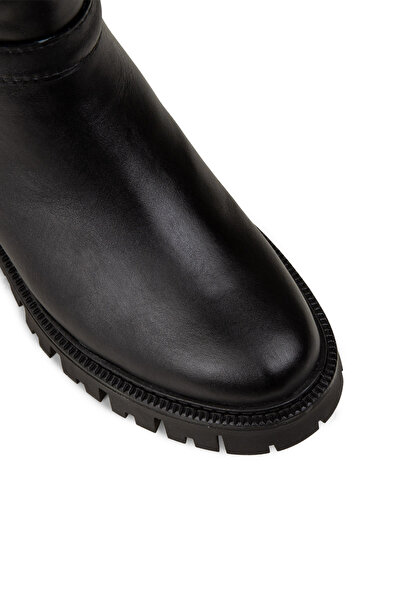 Deery Women's Genuine Leather Black Boots