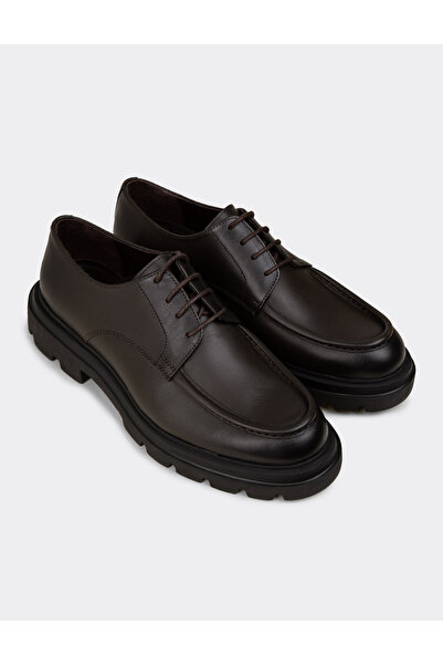 Deery Men's Khaki Color Genuine Leather Casual Shoes