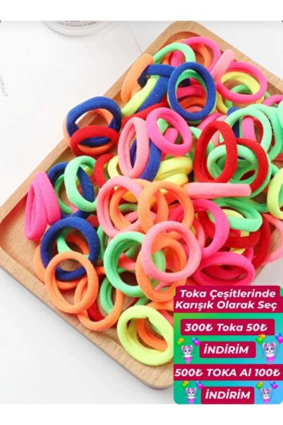 Hairpin 100 Pieces Medium Flexible Color Rubber Buckle Set
