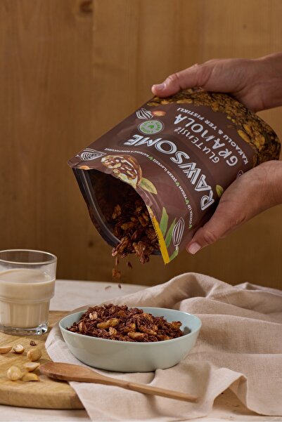 Rawsome – جرانولا خالية من الغلوتين مع الكاكاو والفول السوداني