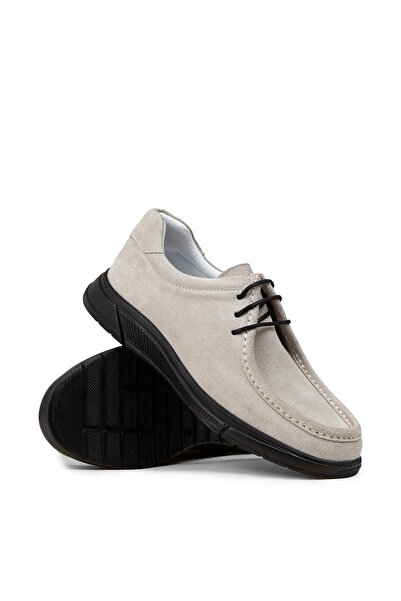 Deery Men's Genuine Suede Gray Casual Shoes