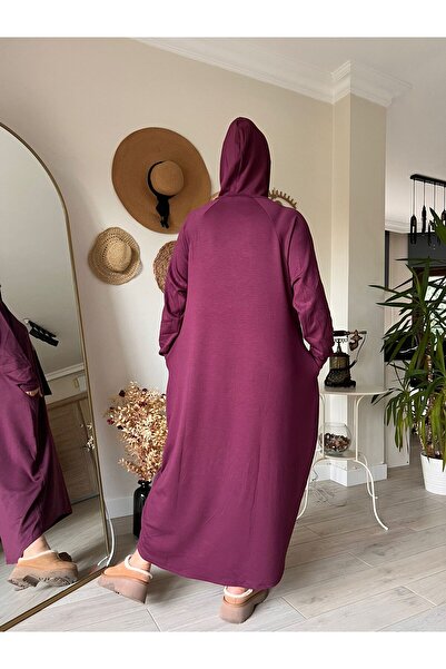 MJORA Modal Fabric Hooded Oversized Dress