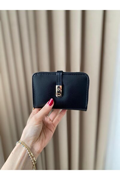 ÇANTA محفظة كات باج سوداء اللون بإغلاق مغناطيسي