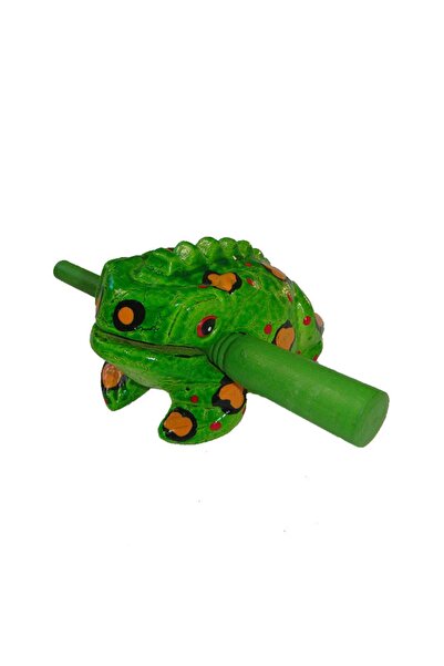 Souvenest ضفدع الحظ المزخرف التقليدي في تايلاند يصدر أصوات الضفدع باللون الأخ...