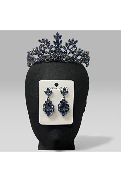 Sabek Bujiteri Majestic Blossom Crown - coroană de mireasă cu henna și cercei