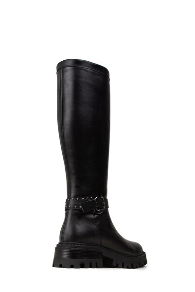 Deery Women's Genuine Leather Black Boots