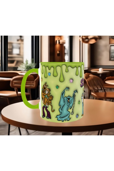 Mugs and love Scooby doo tehlikeli serüven baskı kaliteli porselen kupa